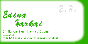 edina harkai business card